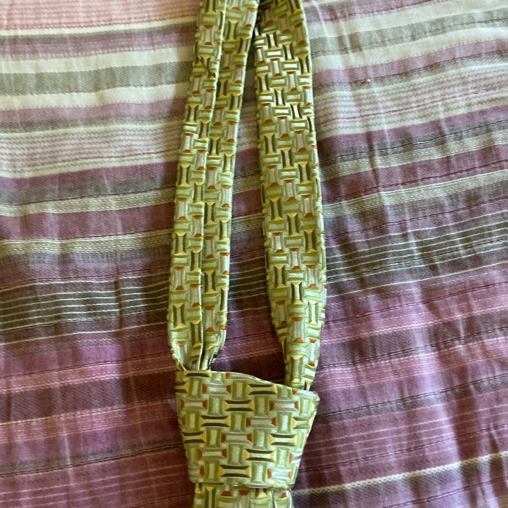 Pre-owned Stacy Adams Signature Gold Neck Tie